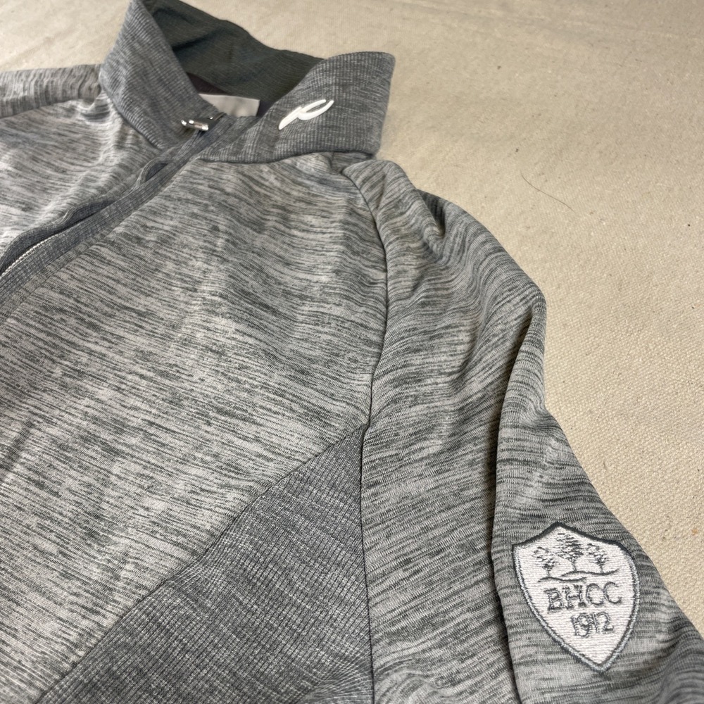 KJUS Women's Lara Techwool Jacket Medium Grey Full‎ Zip Golf Soft shell  Sporty